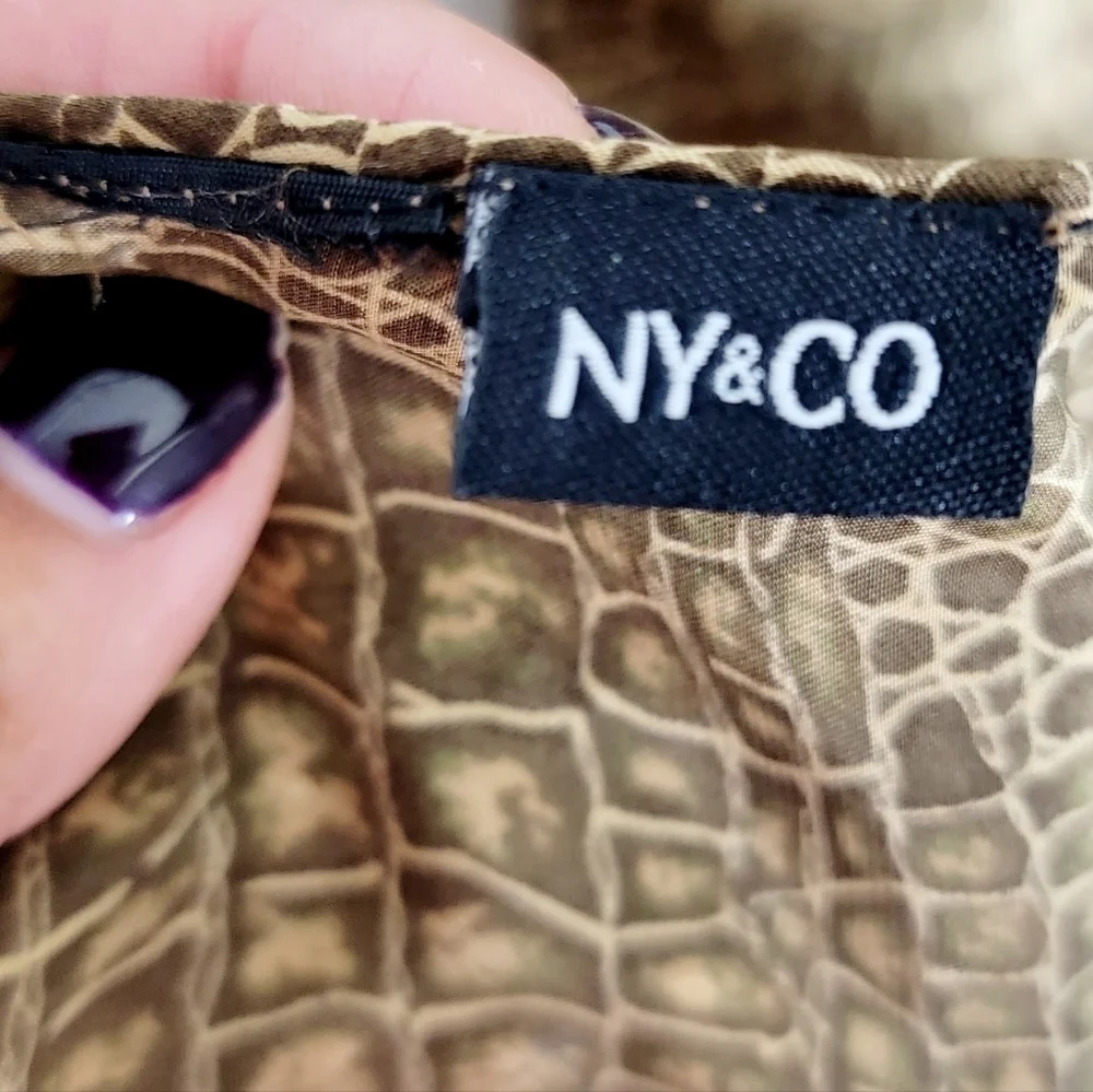 New York & Company Snakeskin Silk Women's Scarf